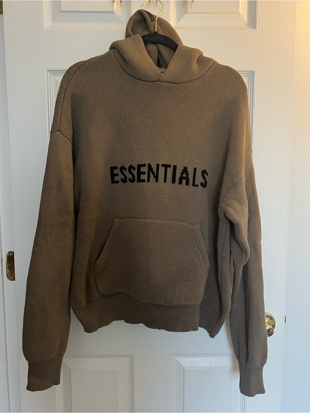 Essentials FOG Dark Tan Hoodie Sweater